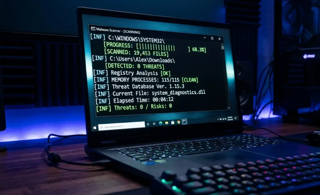 running full system malware scan using command prompt windows 11